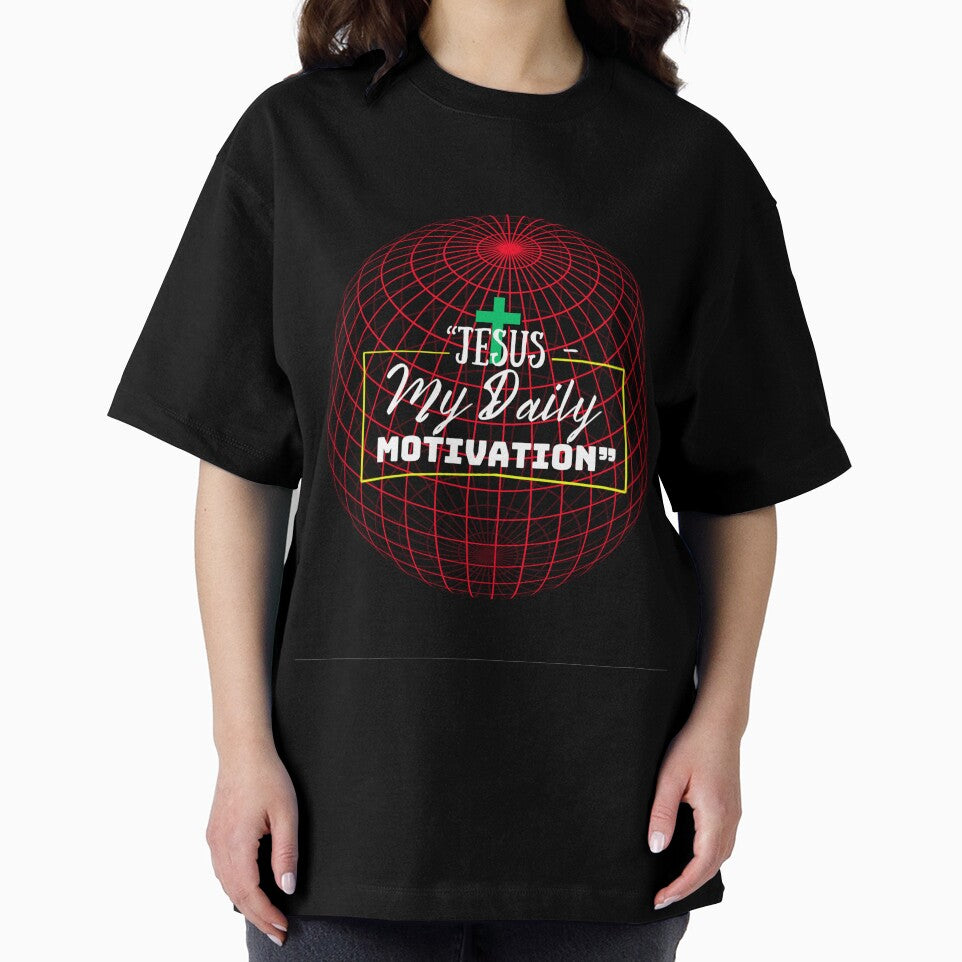 Jesus – My Daily Motivation | Faith Inspiration Christian T-Shirt by Pradip basu
