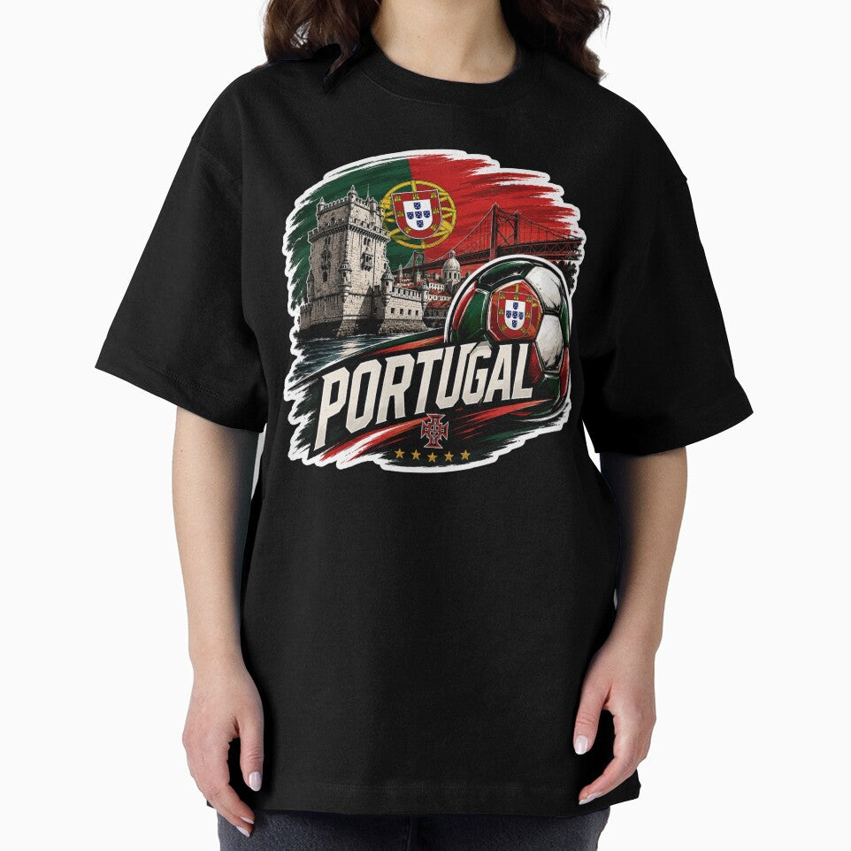Portugal Football Sticker for Fans Who Love Passionate Football Culture | Minimal Soccer Design by shlepyart