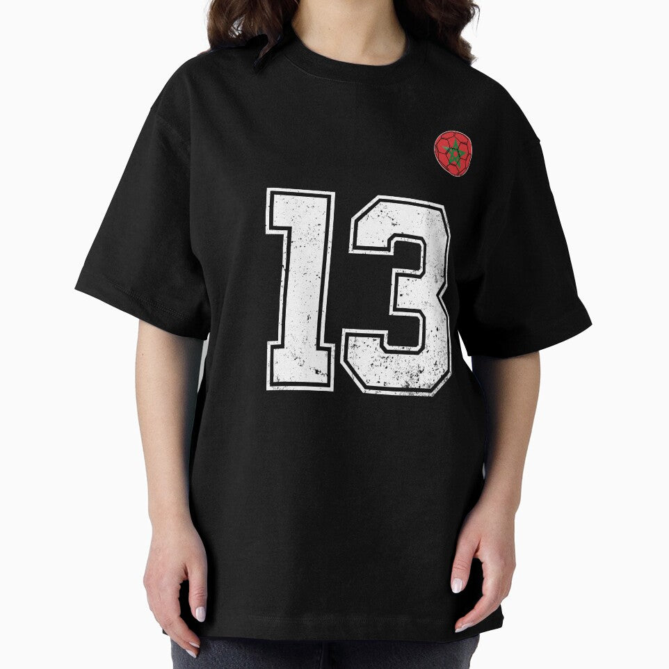 Morocco Soccer Number 13 Vintage Sports Fan by OliviaHayesArt