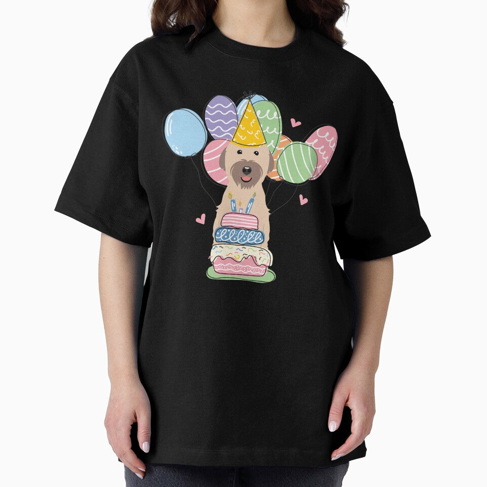 Soft Coated Wheaten Terrier Dog Birthday Party 1 by Lulupainting