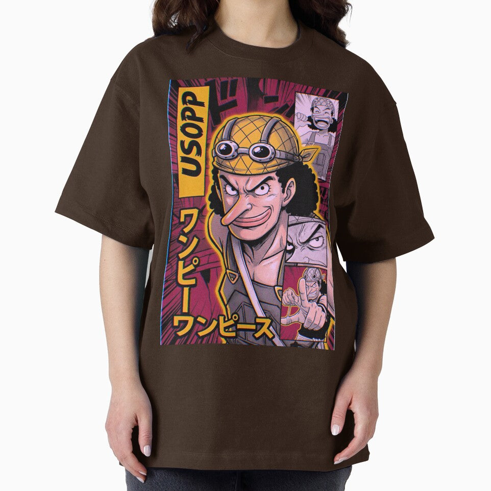 One Piece Usopp retro comicpos poster design by Moonshroomarts