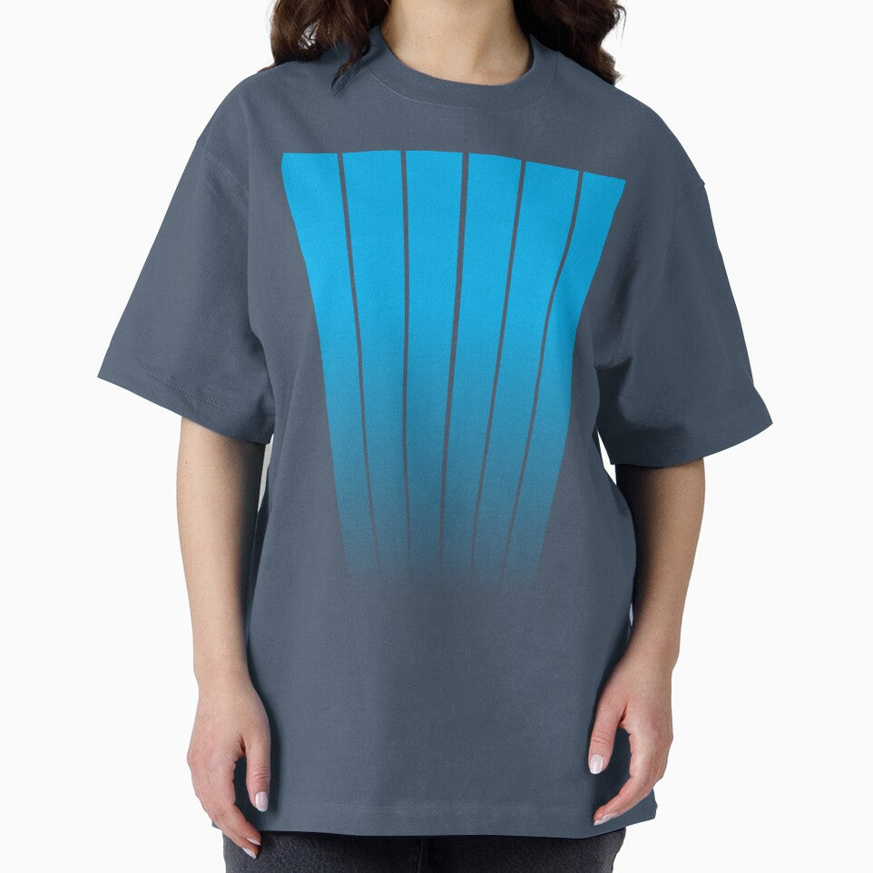 MINIMALIST GEOMETRIC VERTICAL LINES DESIGN - BLUE by CuPensky