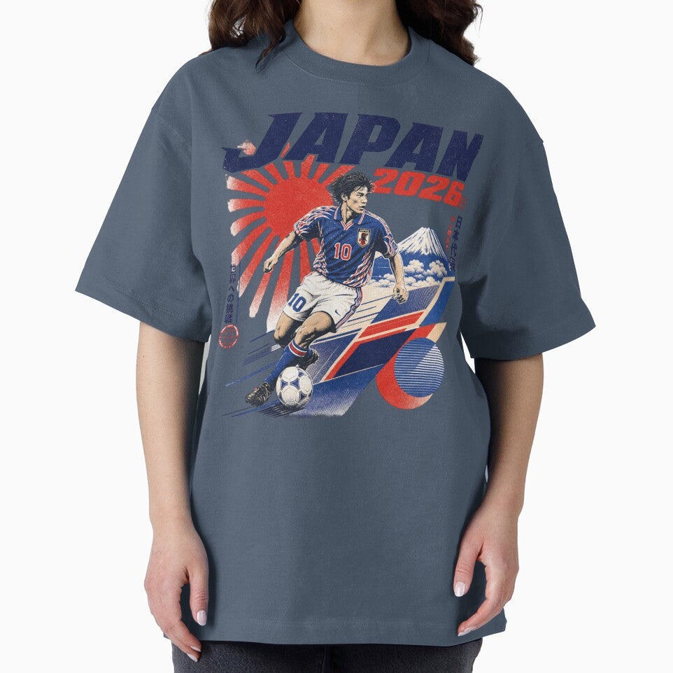 Japan 2026 Football World Cup Glory | Samurai Blue Fan Supporter Shirt by rushaib