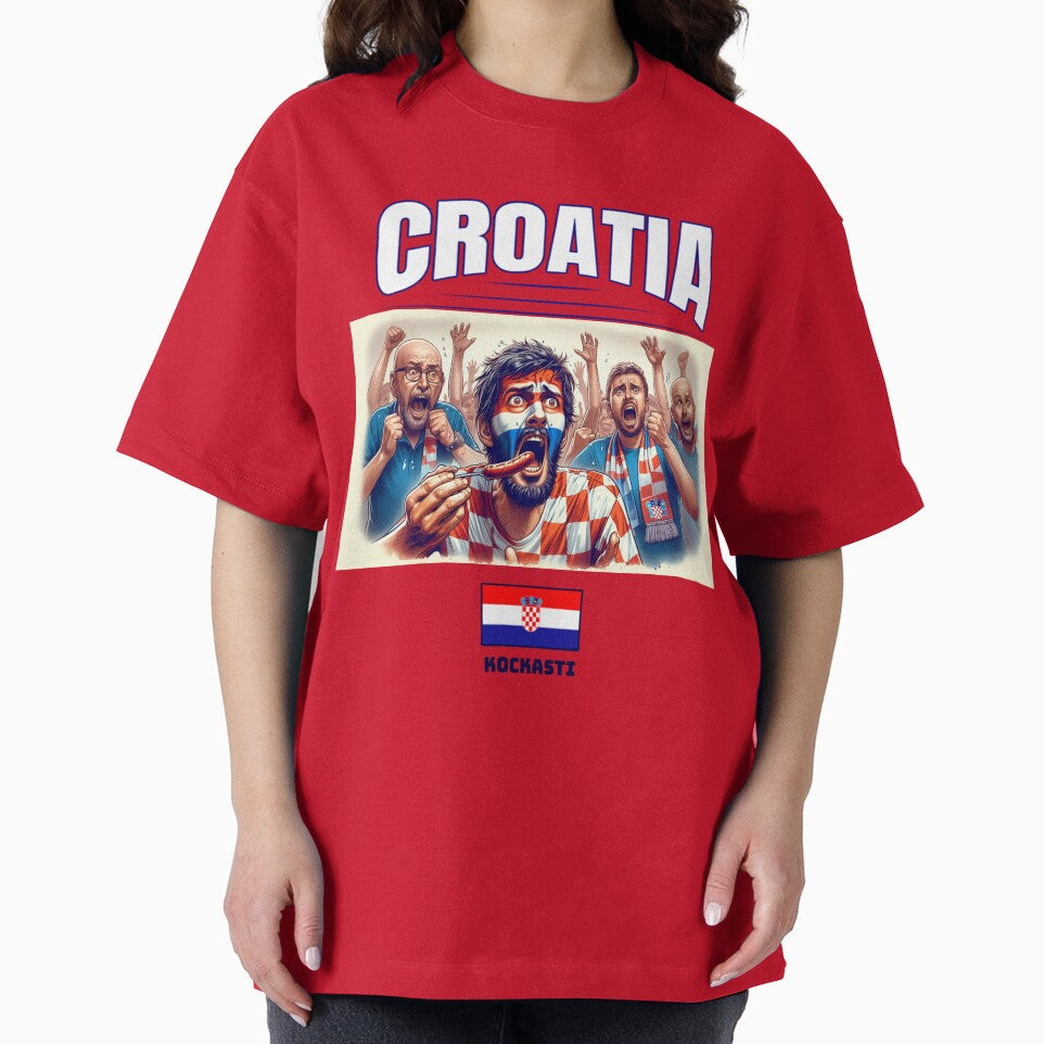 Croatian Fans Euro24, sausage on a Fork. Croatia by Get-Forked