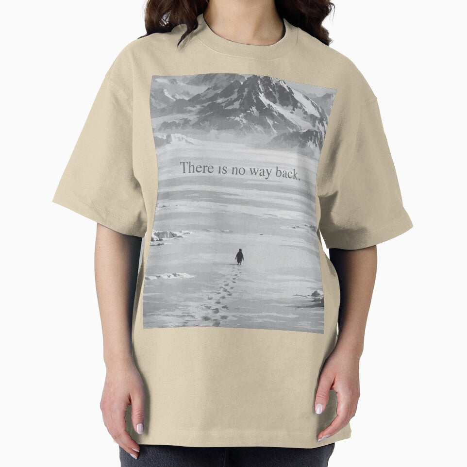 Minimalist Arctic Peak Mountain Penguin Sketch by Imad-Business