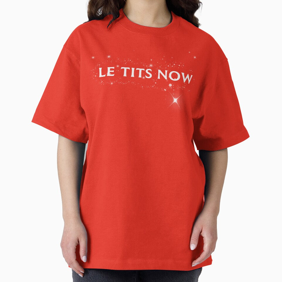Le Tits Now Holiday Crew Neck T-shirt by Vasyl  Chernovol
