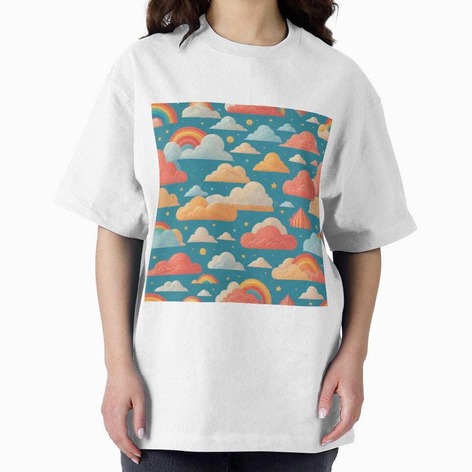 Dreamy Rainbow and Cloud Pattern by SoftLivingCore