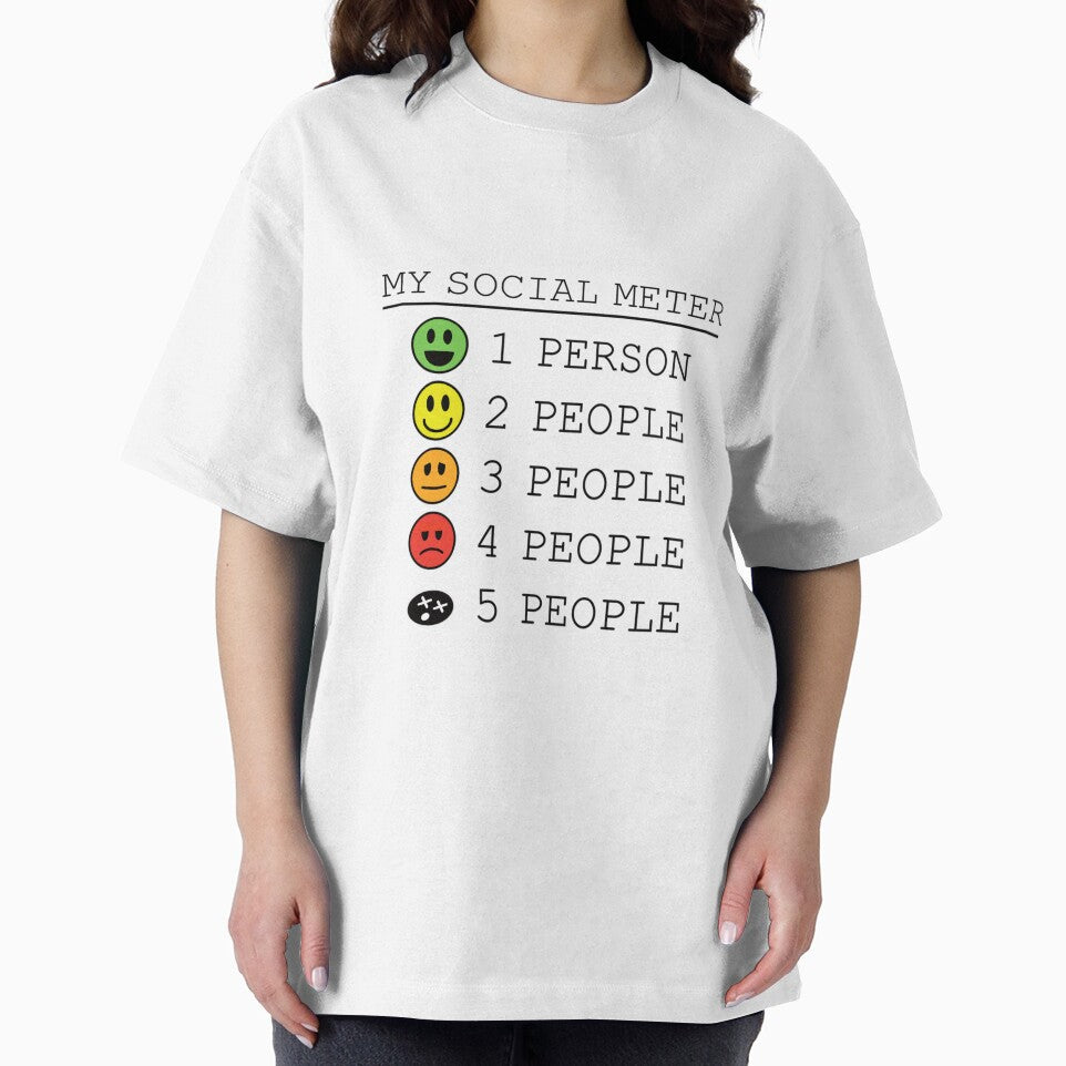 My Social Meter Funny Introvert Too Many People by JohnVBurks