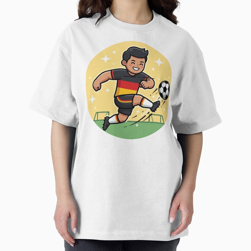 Cute Soccer player Icon | Red  Yellow Black Football Jersey by Shape Snip Studio