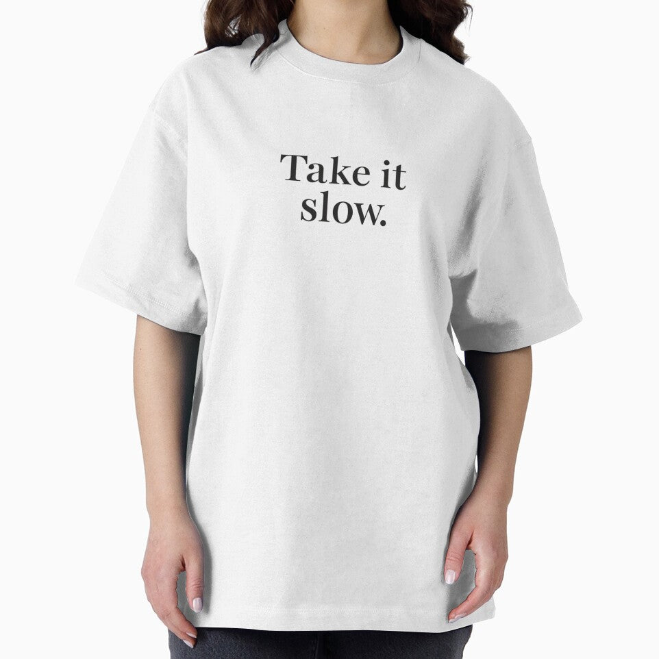 Take It Slow – Minimal Calm Typography Design by Irene Catchmind