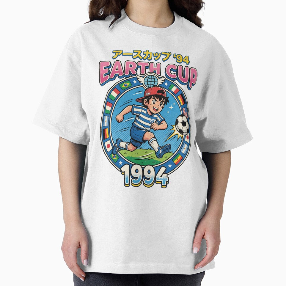 Earth Cup 94 Retro Japanese Anime Soccer Aesthetic by AdyKurniawan