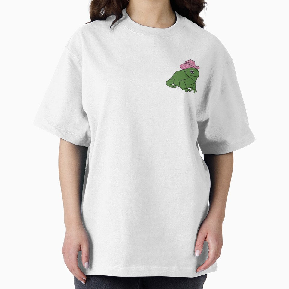 frog wearing pink glittery cowboy hat by farah  s ✰