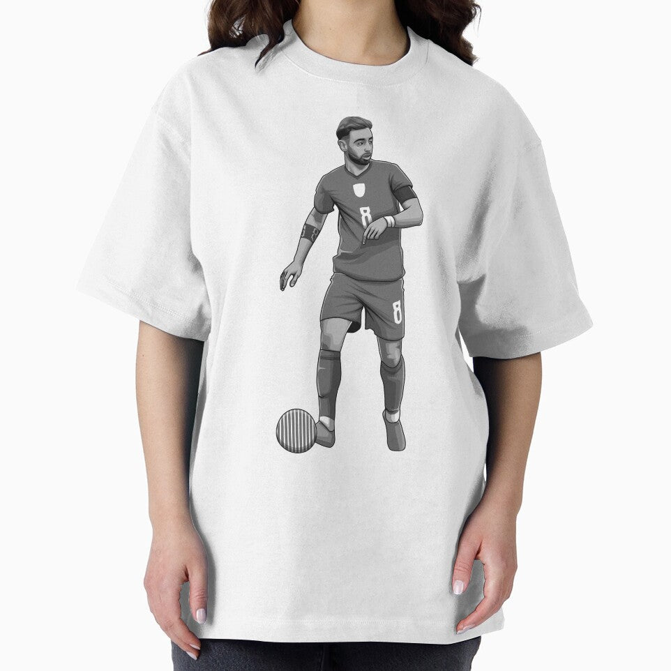 Bruno Fernandes Black and White Version by Aldduardo
