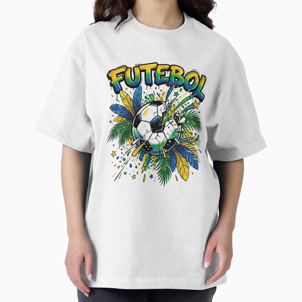 Brazil Carnival Football Shirt Futebol Fan Vibrant Graphic Tee World Cup 2026 by Boldna
