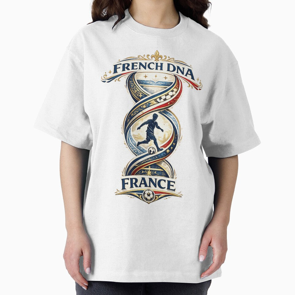 Football  French DNA T-Shirt | France Soccer Fan Design by Atlas Ink Lab
