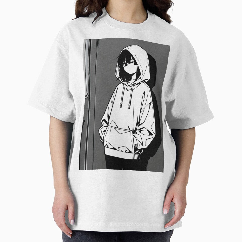 Fashion - Man in Black Hoodie Hood Up Streetwear Anime by AnimeShin