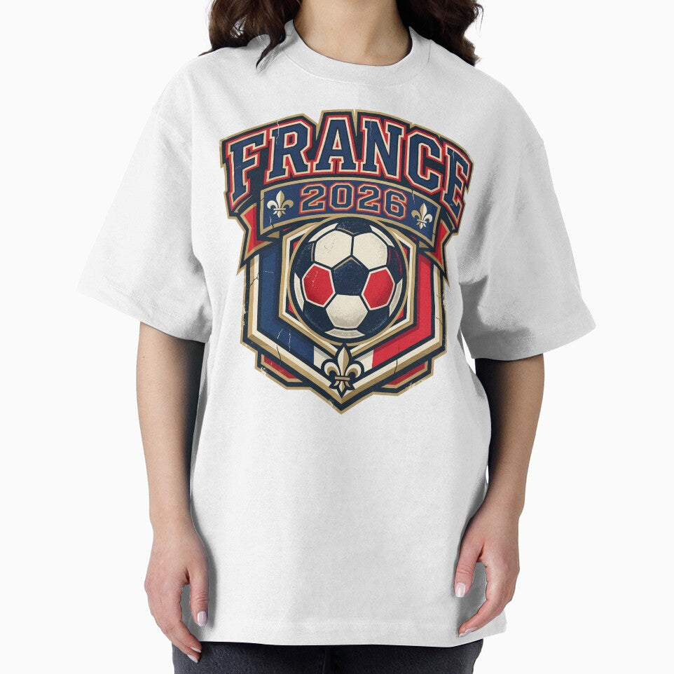 France 2026 Retro Football Fan Crest by Saq2000