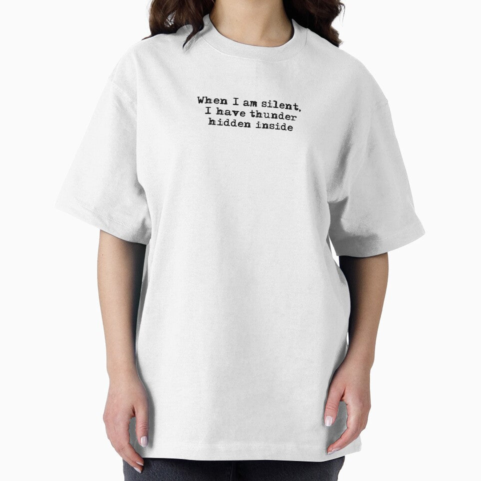 When I am silent, I have thunder hidden inside typewriter by HerbalBlue