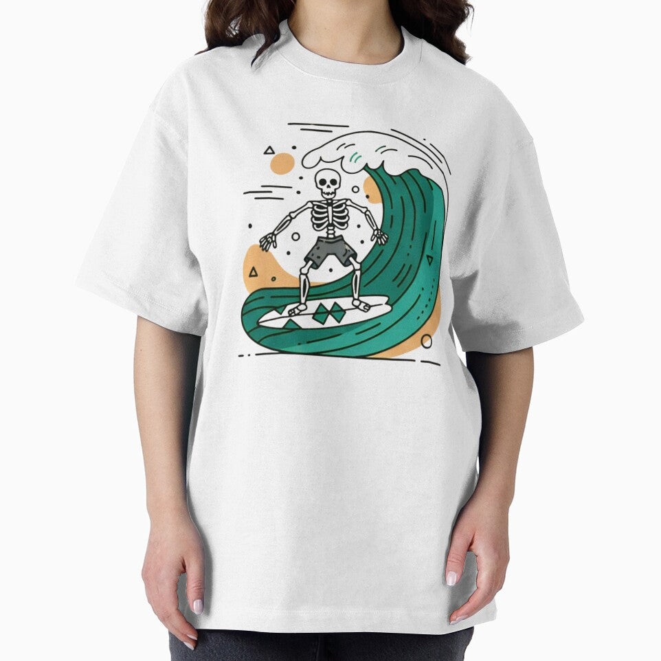 SURFING | Minimalist Skeleton Streetwear Art by DEADLINE.