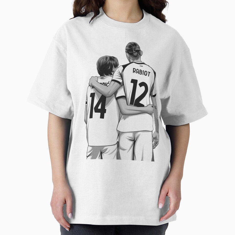 Luka Modric and Adrien Rabiot Black and White Version by Aldduardo