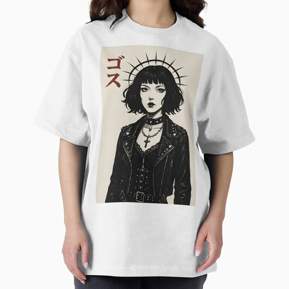 Spiked Halo Goth – Japanese Punk Girl Illustration by EntropyArts