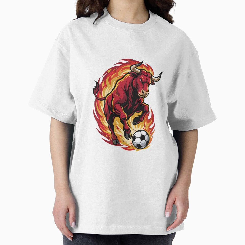 Fiery Spanish Bull Soccer Spirit by JaaGo PopLab