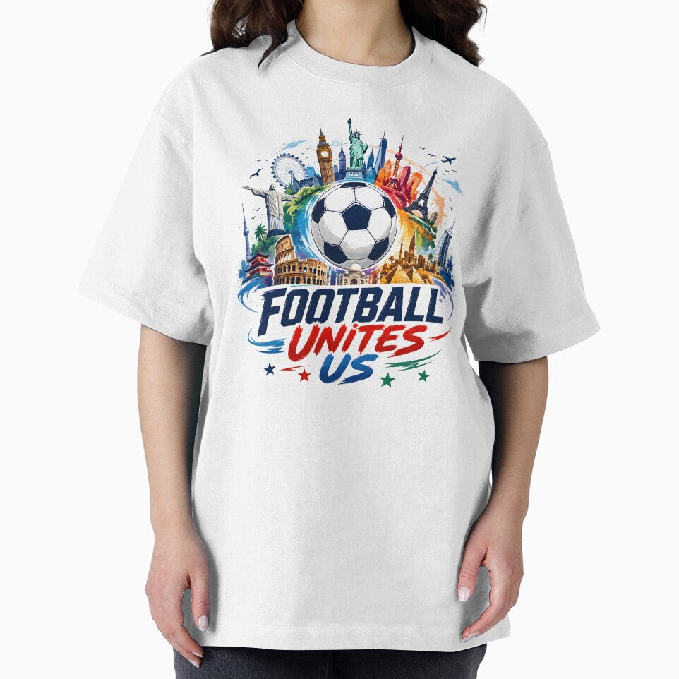 Football Unites Us | Global Soccer Fan World Landmarks Design by TrueArtVibes
