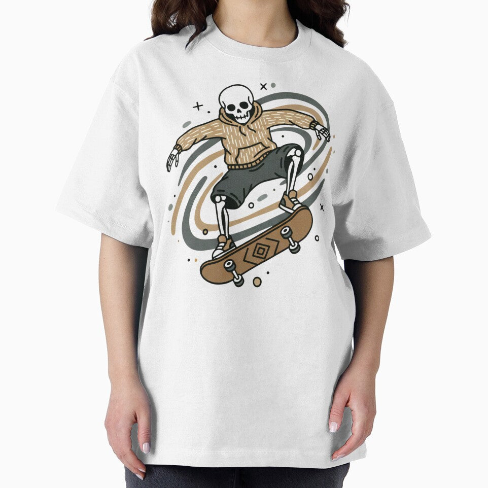 SKATER | Minimalist Skeleton Streetwear Art by DEADLINE.