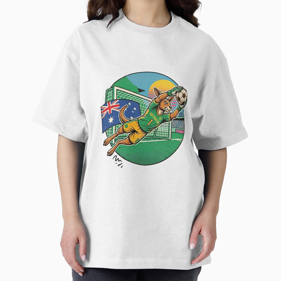 Retro 90s Kangroo Soccer Keeper by Ink & Void Co.