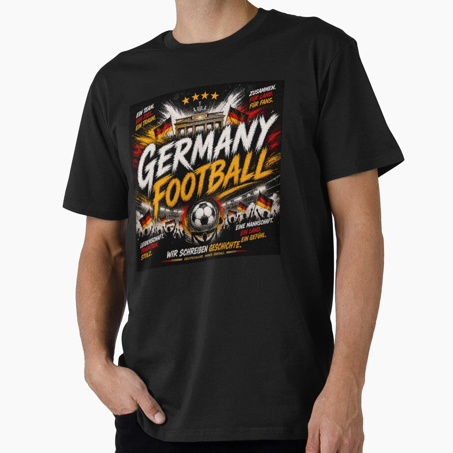 Germany Football Typography Design | Modern Soccer Supporter Graphic by TKOprintdesigns