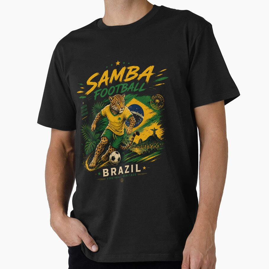 Brazil Samba Football Heritage Jaguar | Culture Atlas Soccer Fan Design by Culture Atlas