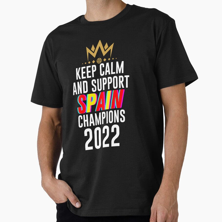 Keep calm and support spain | spain soccer team 2022 champions | spain soccer team qatar by wear4gamers