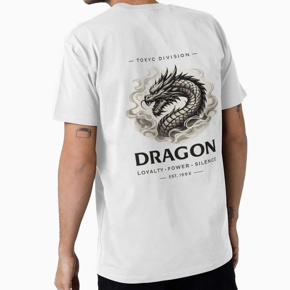 Minimal Dragon Streetwear | Loyalty Power Silence Aesthetic Design. by MR.SINGH_CREATE