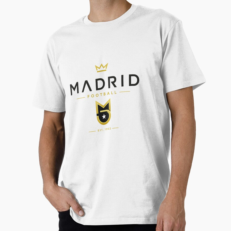 Madrid Football Ultra Modern Minimal Logo | City Pride Soccer Design | Gold Edition by TKOprintdesigns