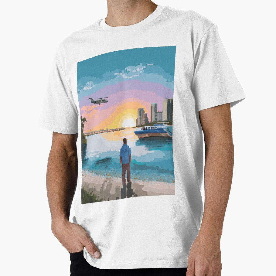 Pixel City Chaos – Retro Open‑World Crime Artwork by Pixel8Prints