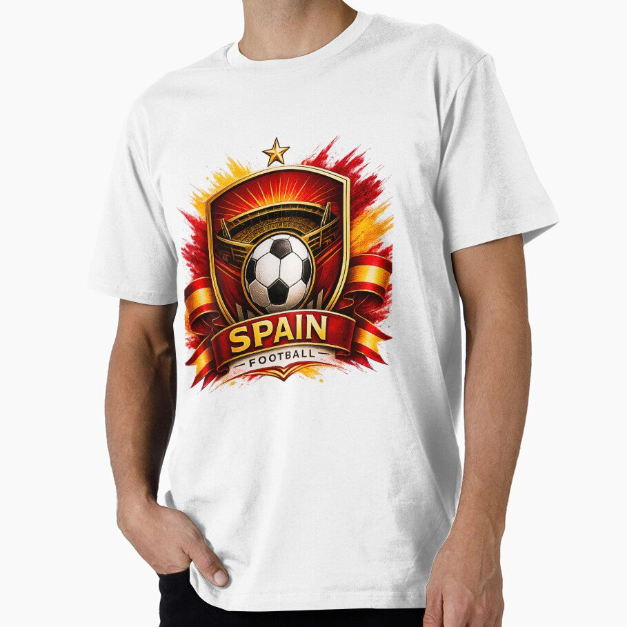 Spain Football Ultra Modern Minimal Soccer Design by TKOprintdesigns