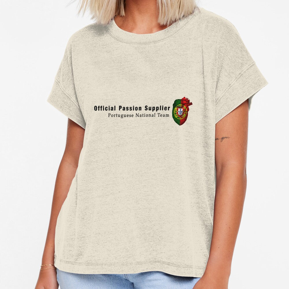 Portugal fan shirt "Passion & Heart" by Endorfin Garment