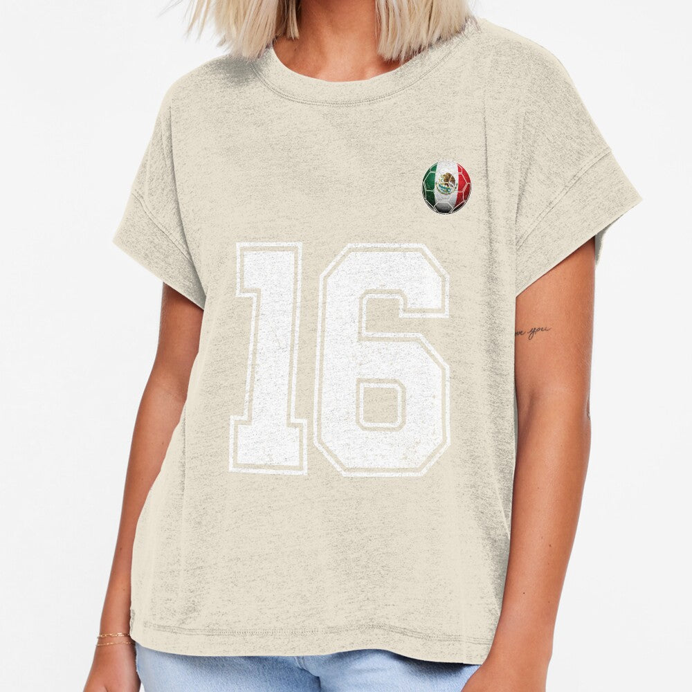 Number 16 Canada Flag Football Fan by BernoNickel