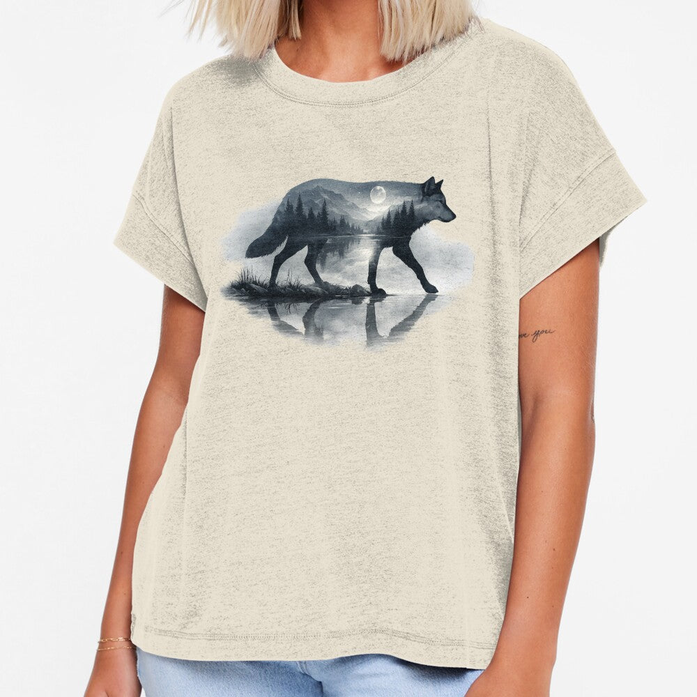 vintage wolf forest art by stikrusak