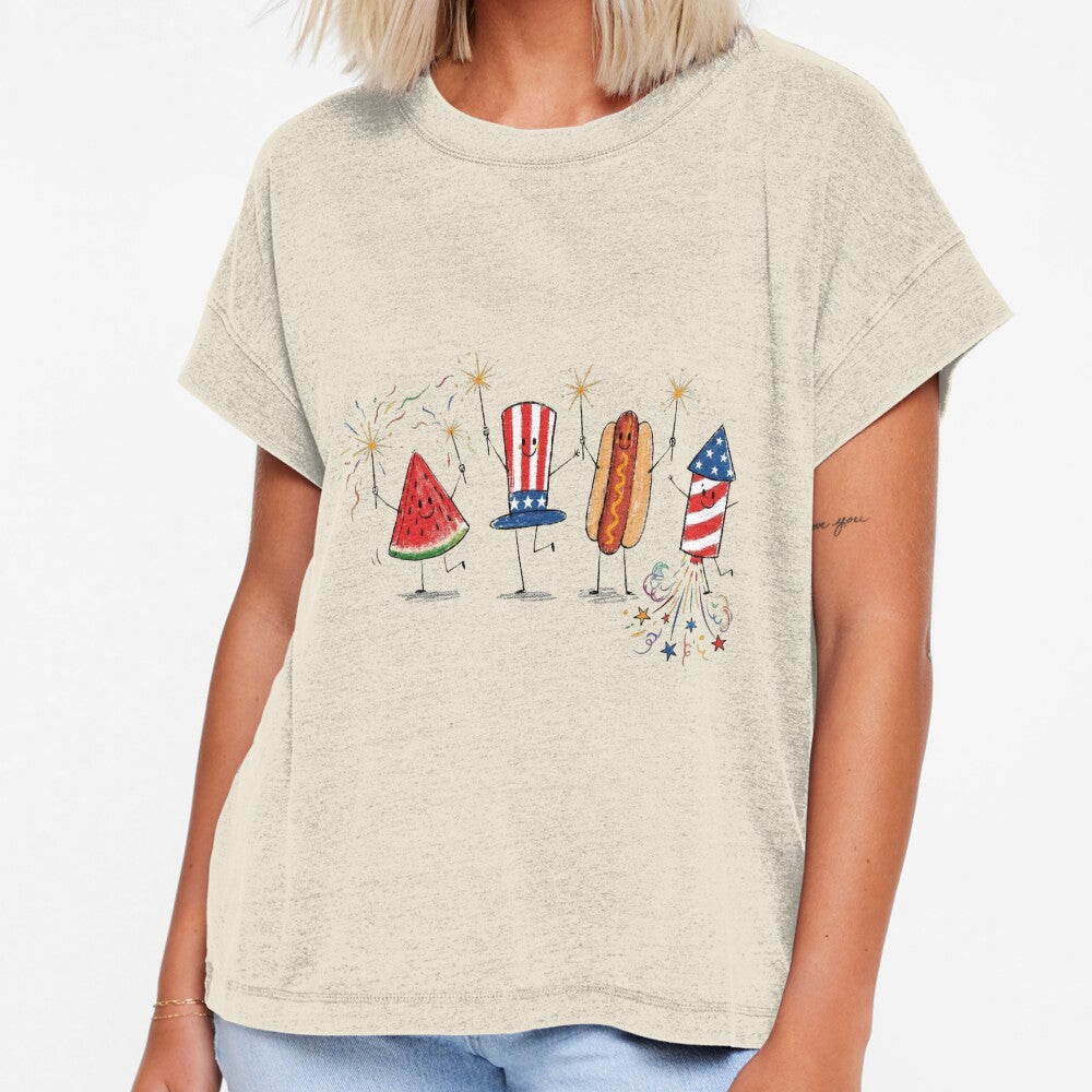 Happy America Anniversary USA 250th Year Patriotic Cartoon Doodle by lisdgoncalves