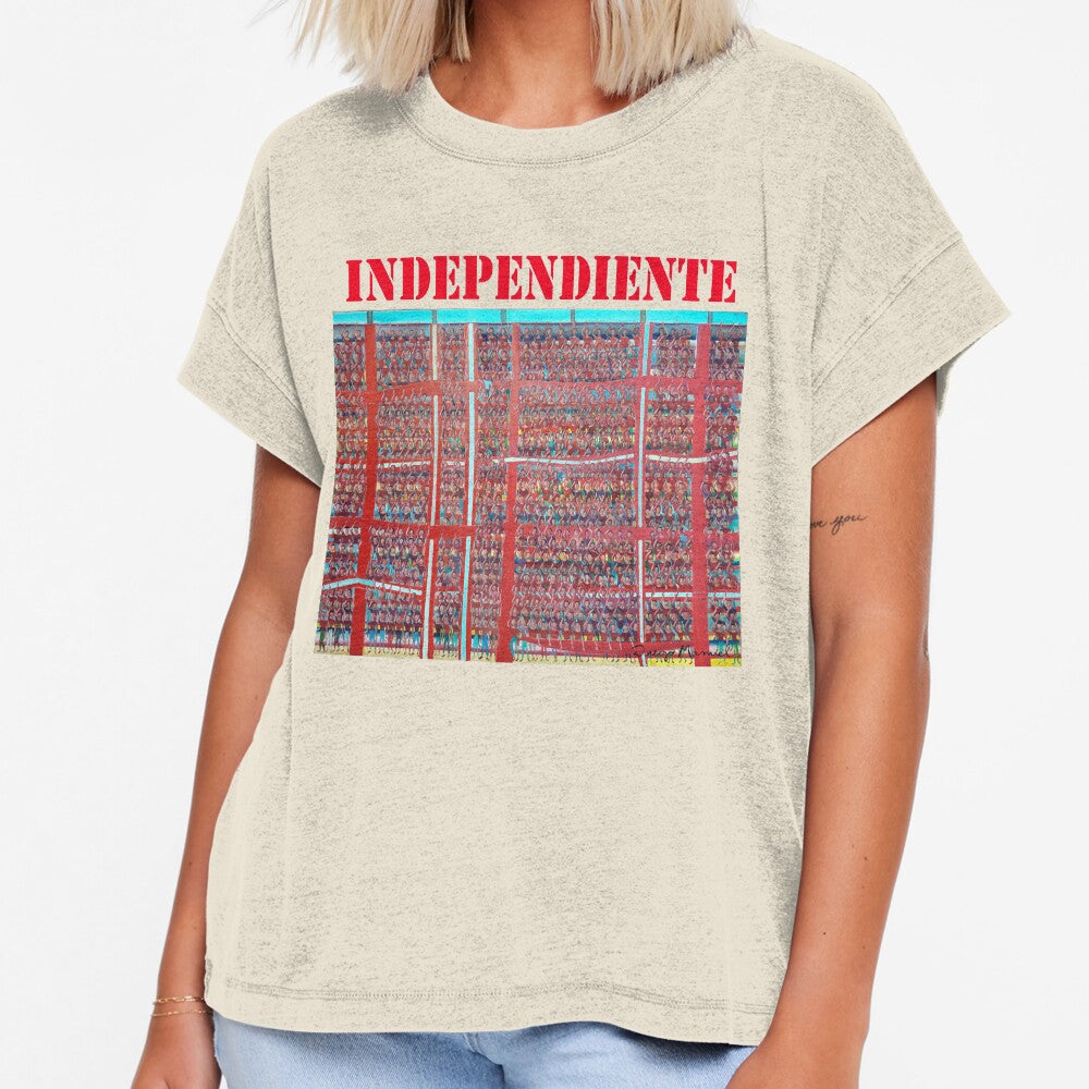 Independiente. Great red grandstand by Diego Manuel Rodriguez
