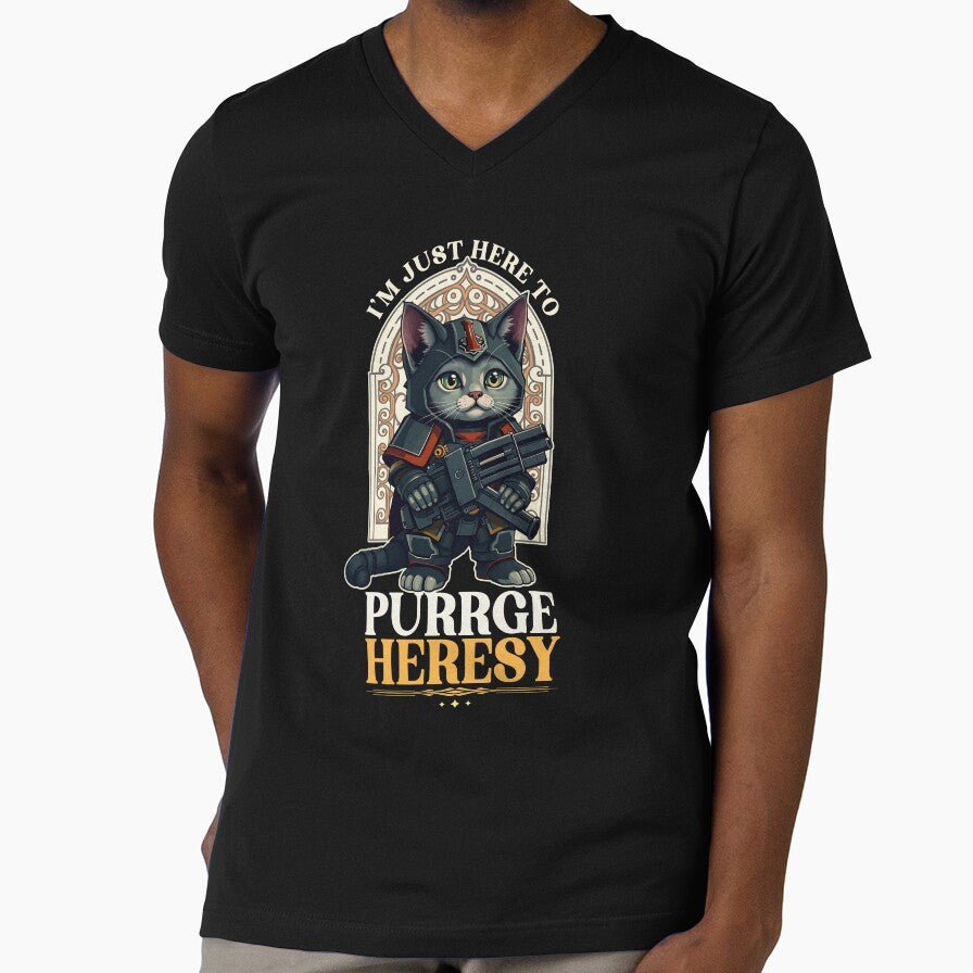 I'm Here to Purge Heresy Cat by D20Tees