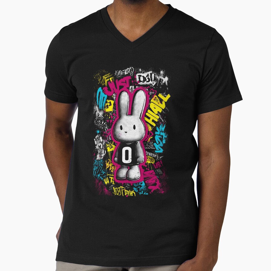 Bunny Zero Urban Graffiti – Neon Street Pop Bunny by Gaviani Design Studio