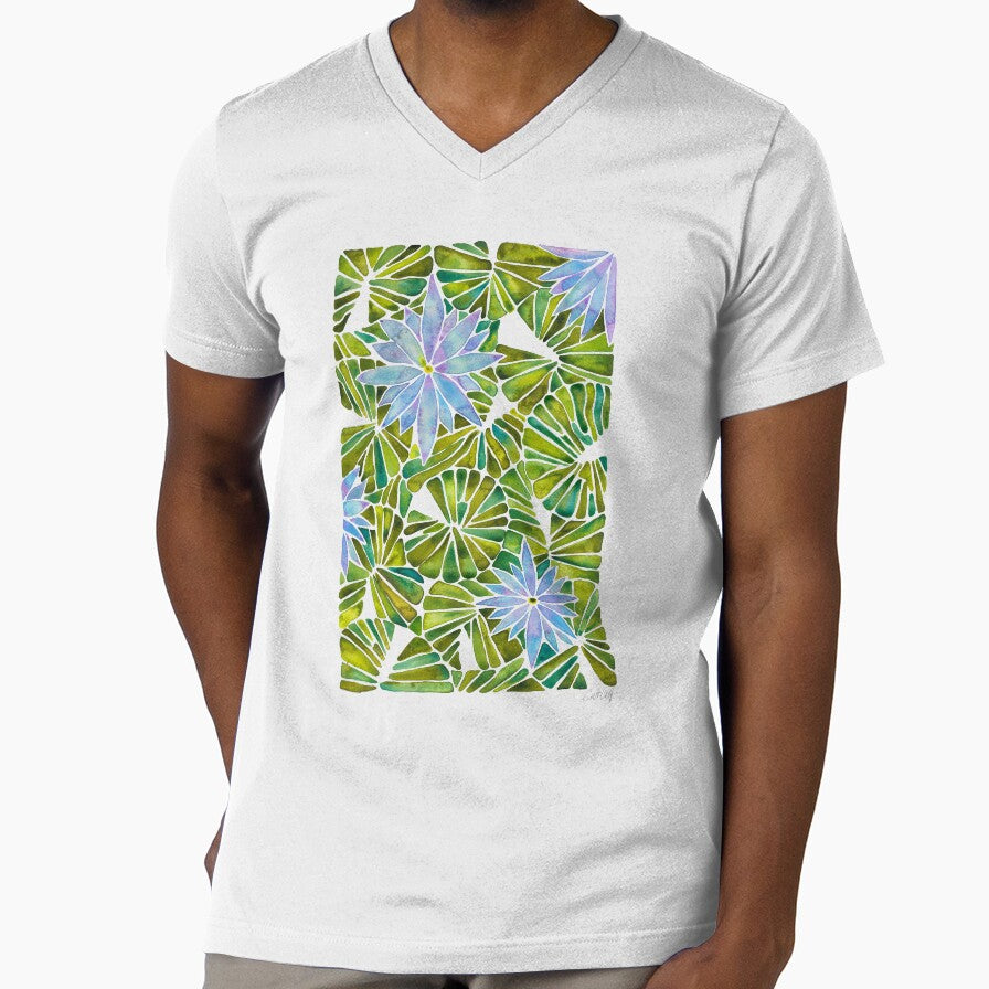 Water Lilies – Lavender & Green Palette by Cat Coquillette