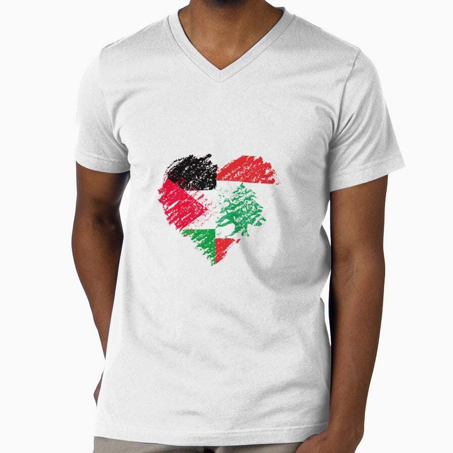 Lebanon Palestine flag Scribble by Mo5tar