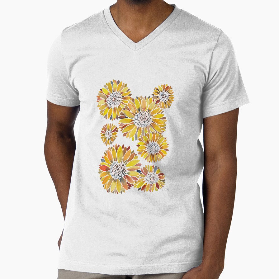 Sunflower Blooms – Yellow by Cat Coquillette