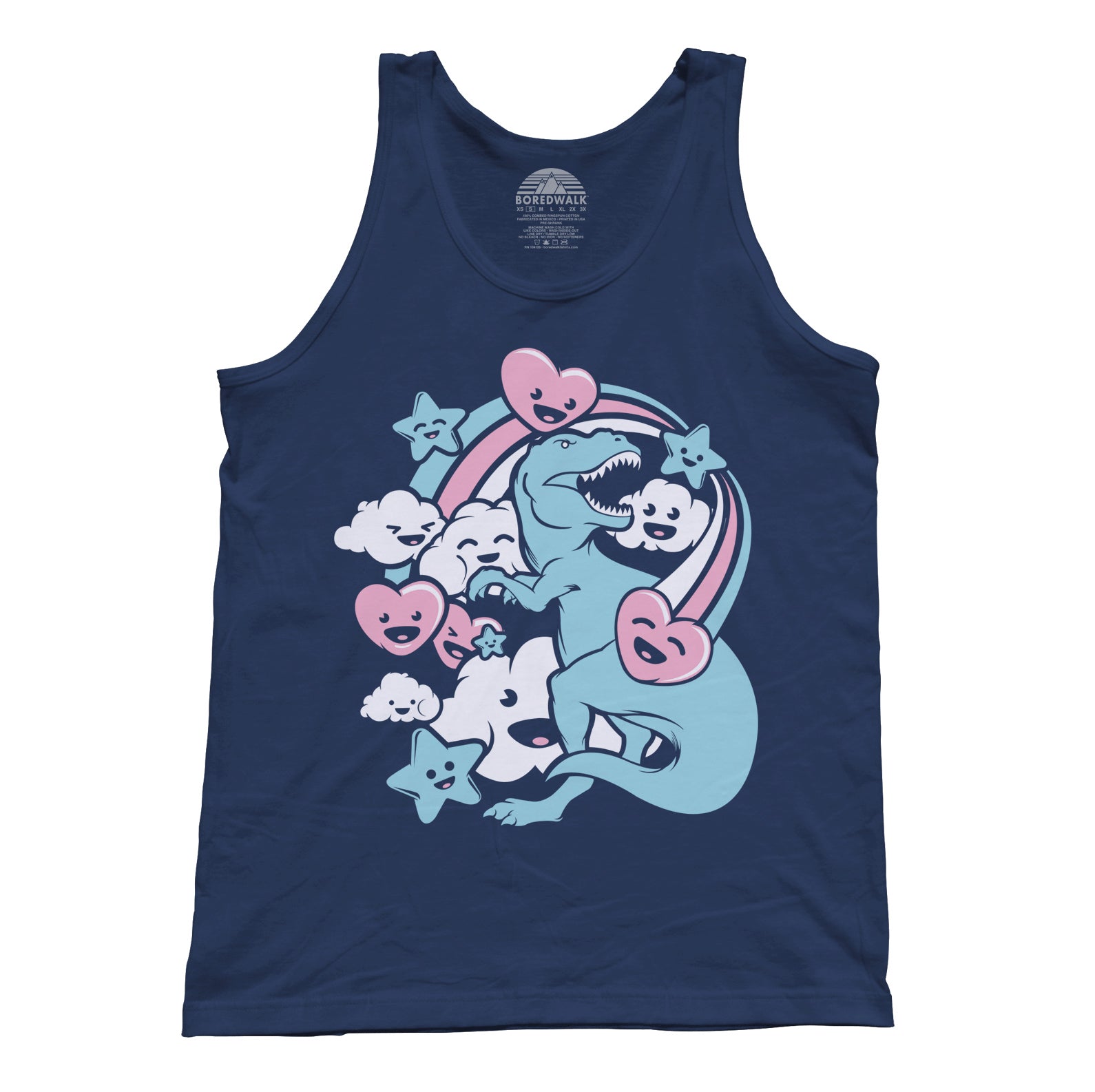 Unisex T-Rex Kawaii Adventure Tank Top - By Ex-Boyfriend