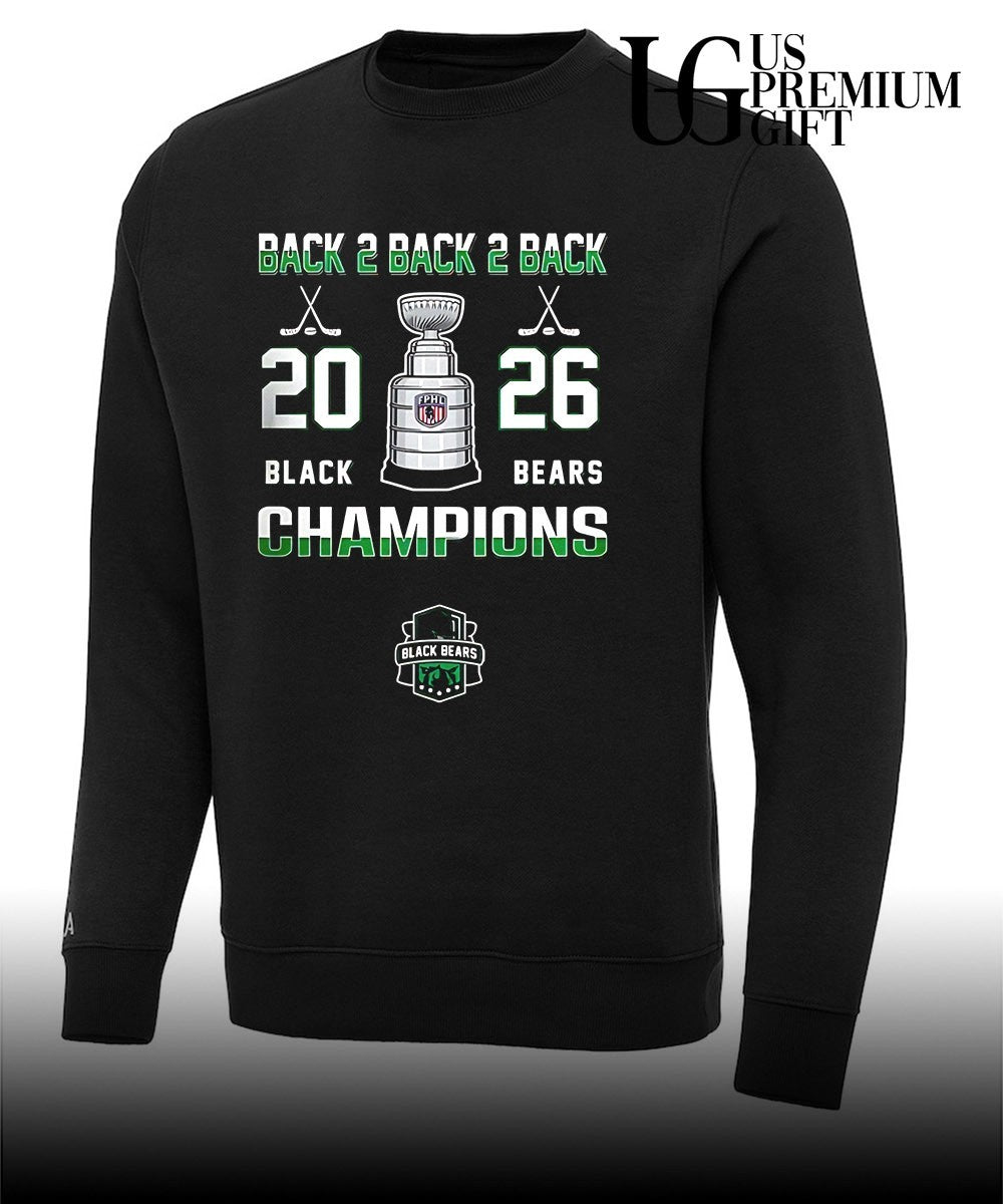 Back to back to back Binghamton Black Bears Federal Prospects Hockey League Champions 2026 shirt