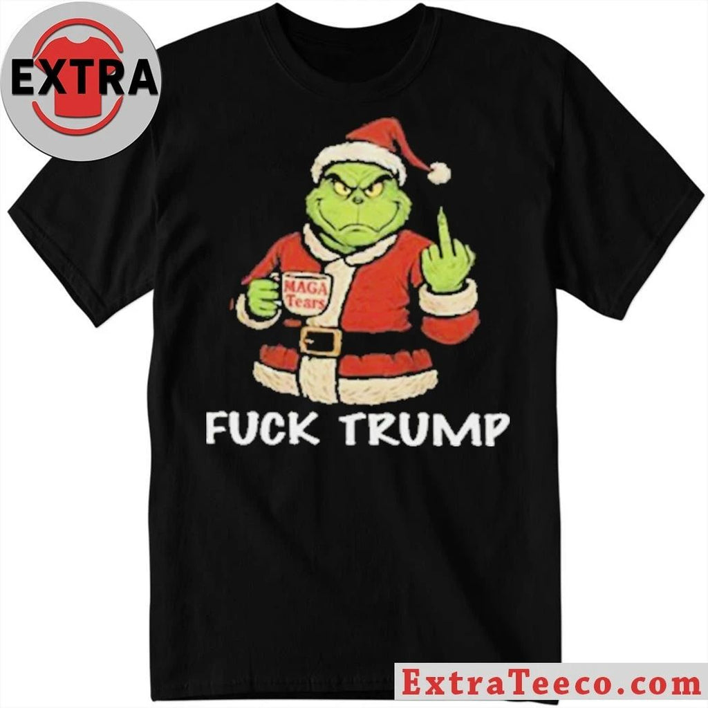 Original Fuck Trump Grinch Christmas Shirt