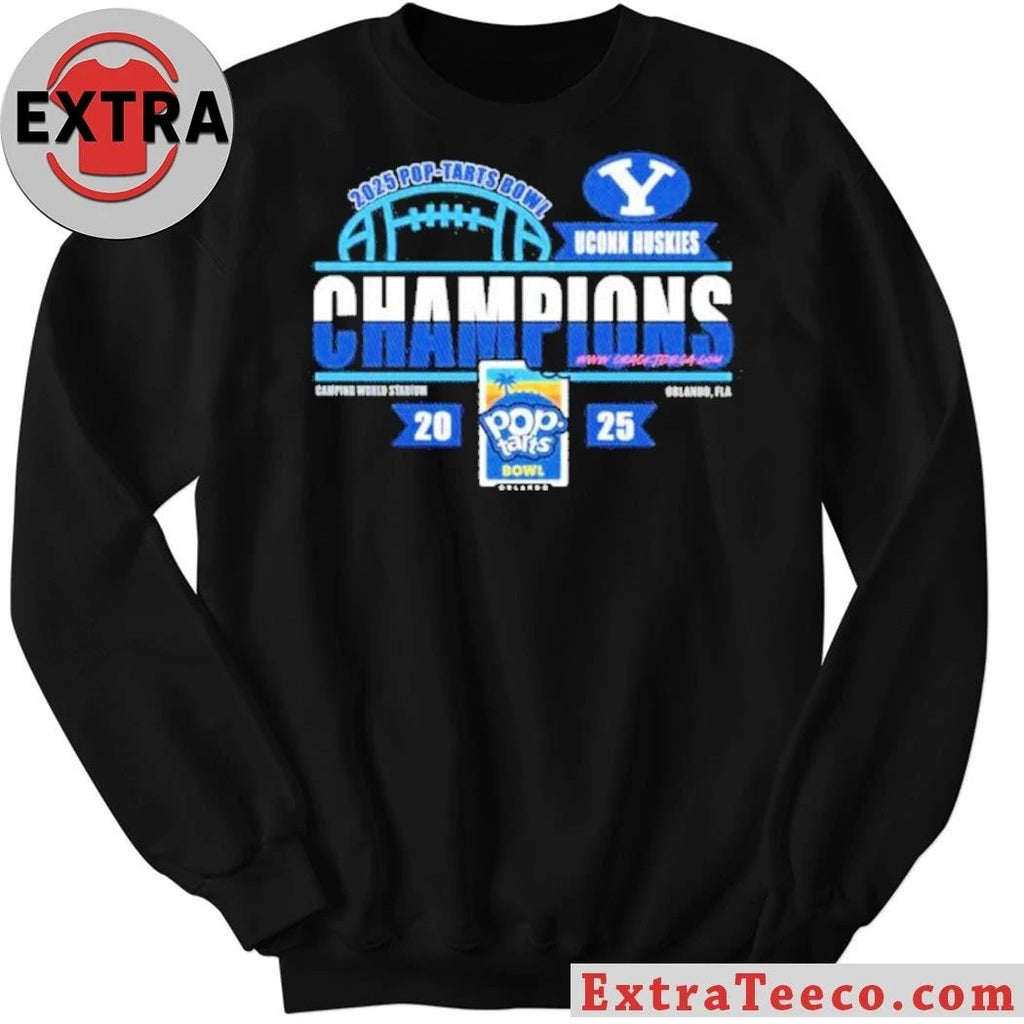 BYU Cougars 2025 Pop-Tarts Bowl Champions At Camping World Stadium On December 27 Logo T-Shirt